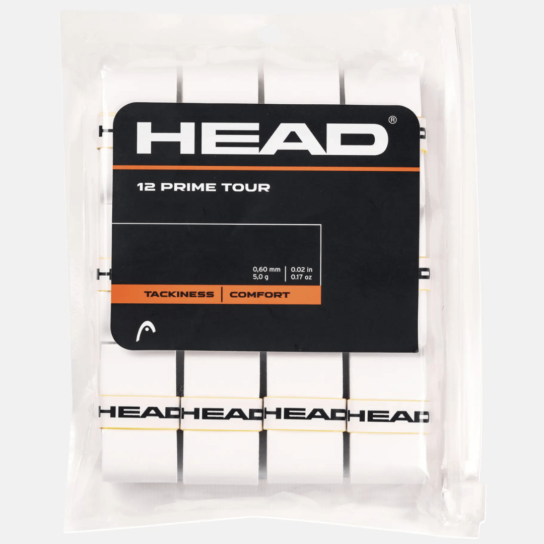Head Prime Tour 12-pack White overgrip tennis