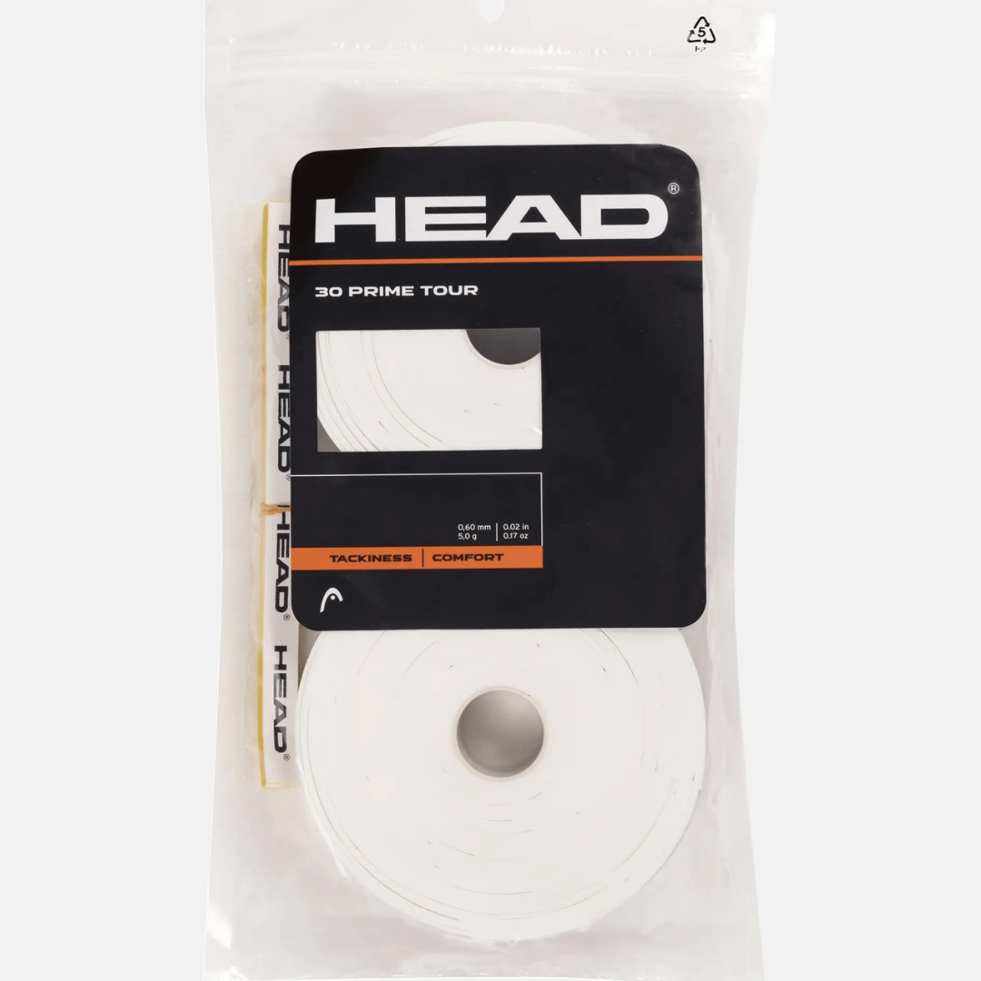 Head Prime Tour 30-pack White overgrip tennis