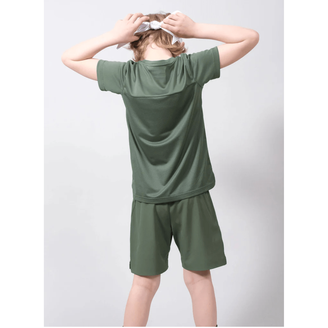 RS Junior Performance Shorts Court Green for tennis & padel