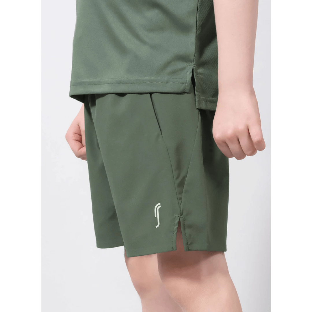 RS Junior Performance Shorts Court Green for tennis & padel