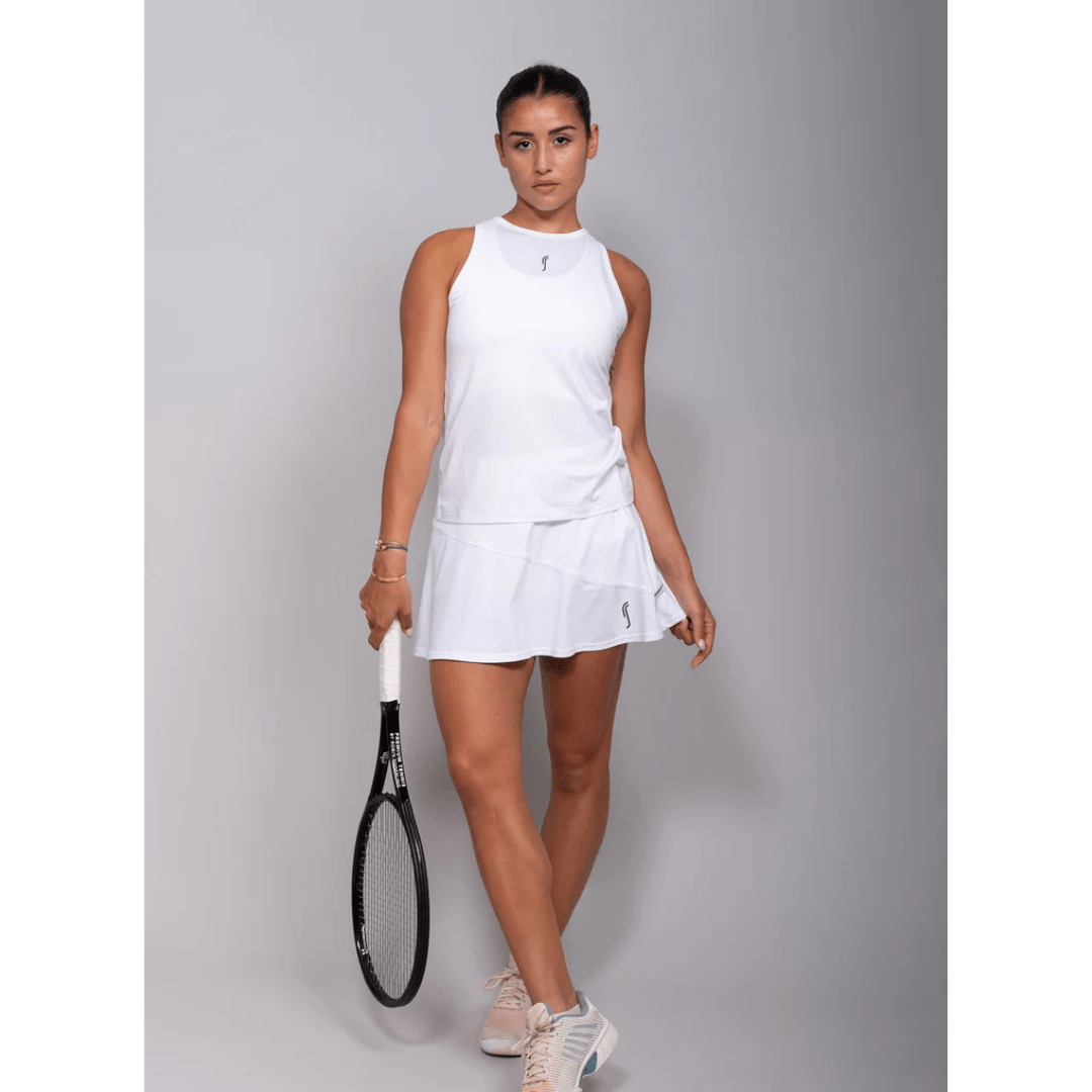 RS Women's Performance Tank Mesh white/deep blue trænings-tanktop tennis & padel