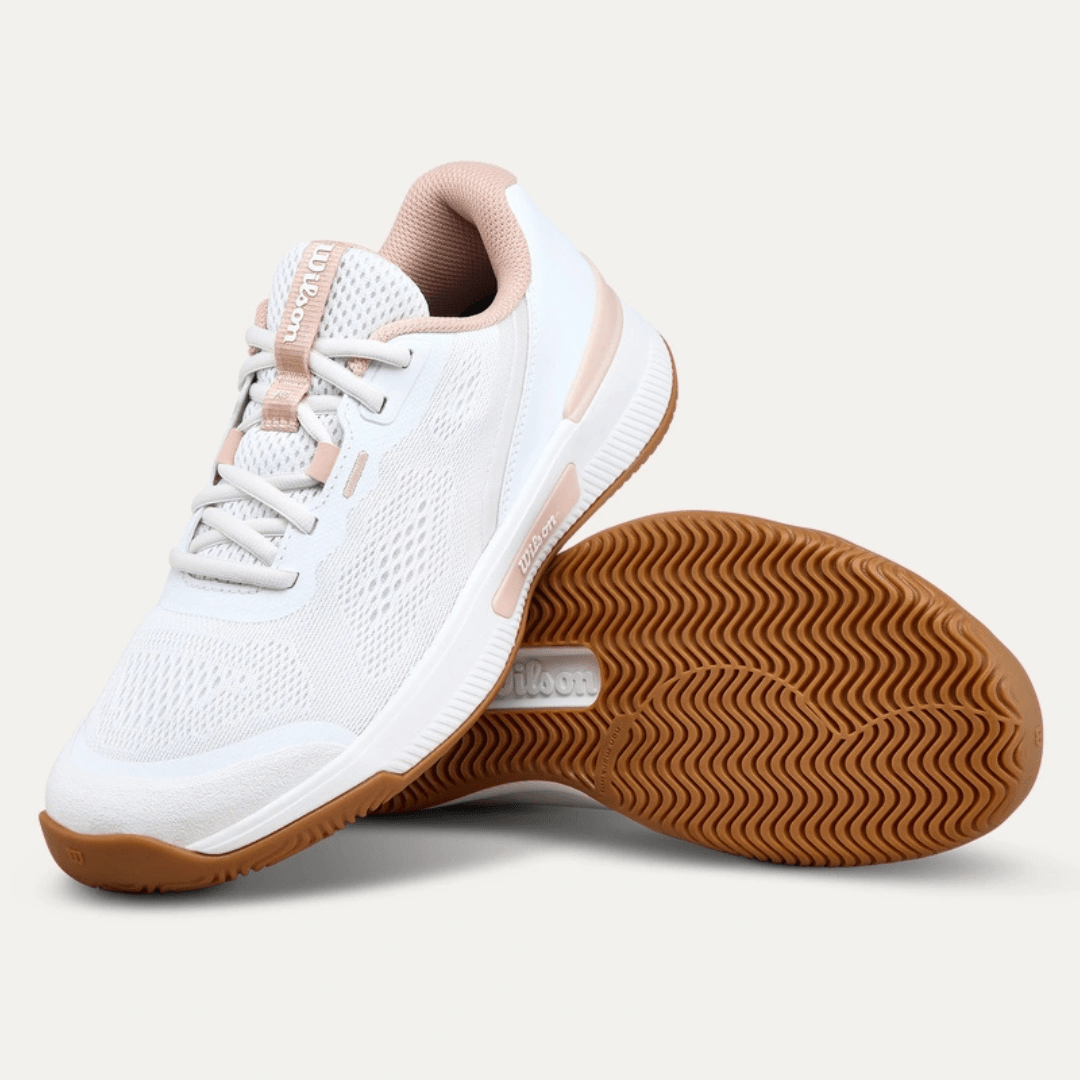 Wilson Intrigue Pro all court tennis shoes women white/cameorose/gum1a