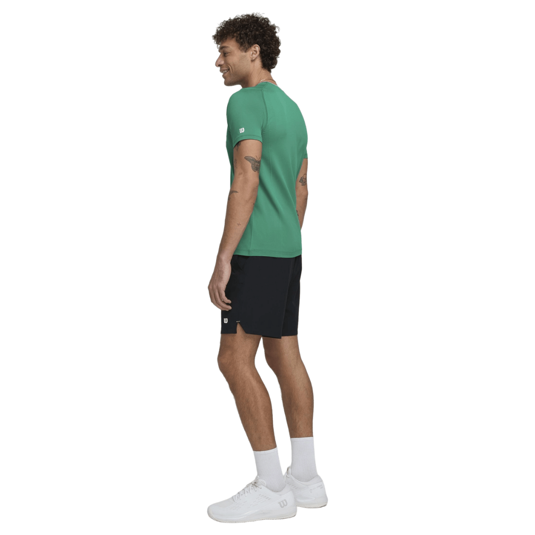 Wilson Men Team Seamless Crew Courtside Green t-shirt til tennis & padel
