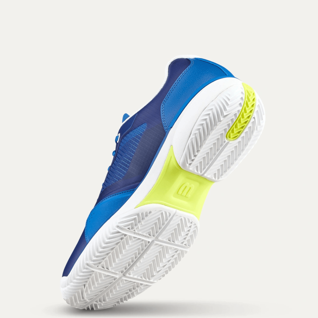 Wilson Rush Lite 5 Clay Men's Tennis Shoe Deja Vu Blue/White/Safety Yellow grustennissko til mænd