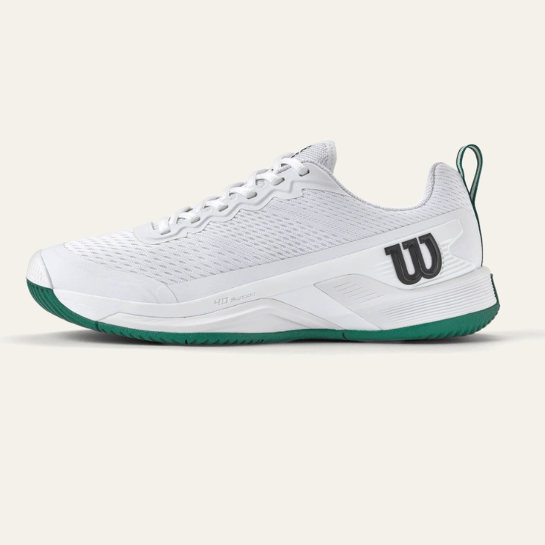 Wilson Rush Pro 4.5 all court men's tennis shoe white/white/aventurine