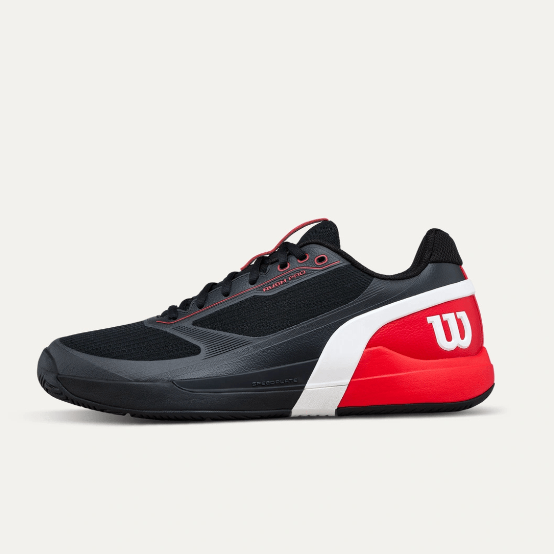 Wilson Rush Pro 5 All-court Men's Tennis Shoe Black/Infrared/White