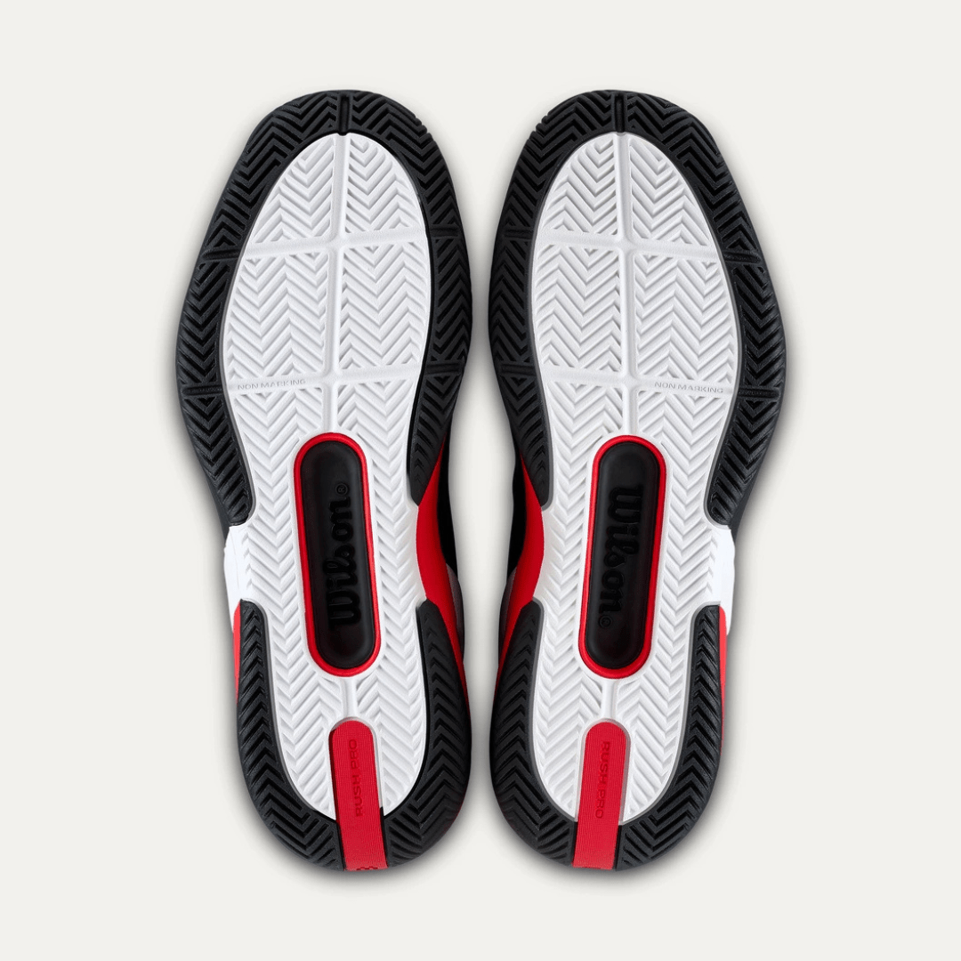 Wilson Rush Pro 5 All-court Men's Tennis Shoe Black/Infrared/White