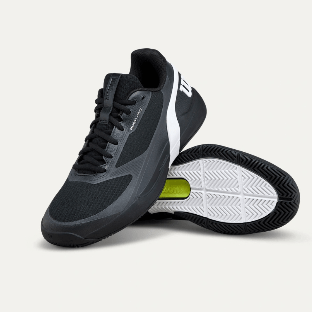 Wilson Rush Pro 5 All-court Men's Tennis Shoe Black/White/Stormy Weather