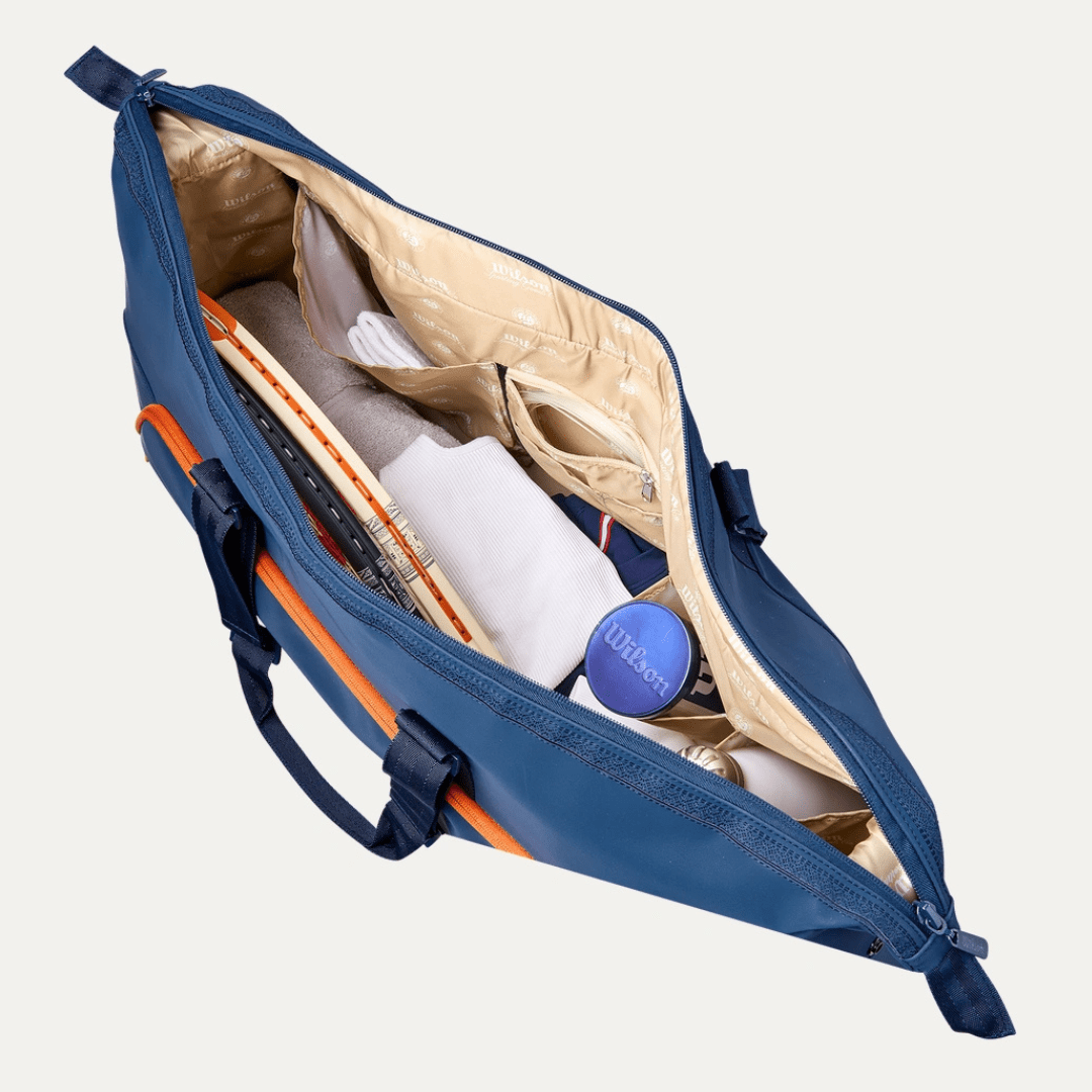 Wilson Roland Garros 2026 Large Duffel Bag Navy / Clay tennis bag