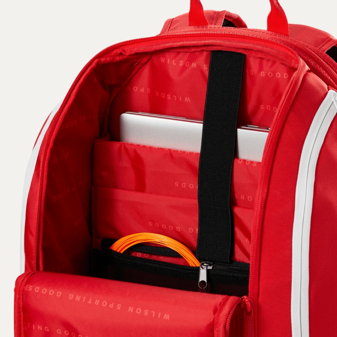 Wilson Super Tour Backpack Wilson red 2025 tennis racket backpack