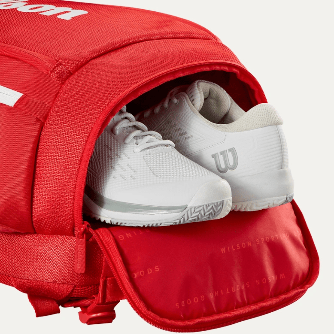 Wilson Super Tour Backpack Wilson red 2025 tennis racket backpack