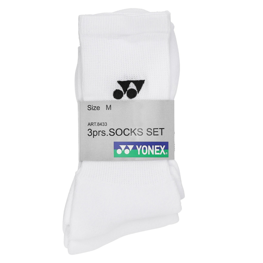 Yonex Performance Sock 3-pack White sportstrumpor