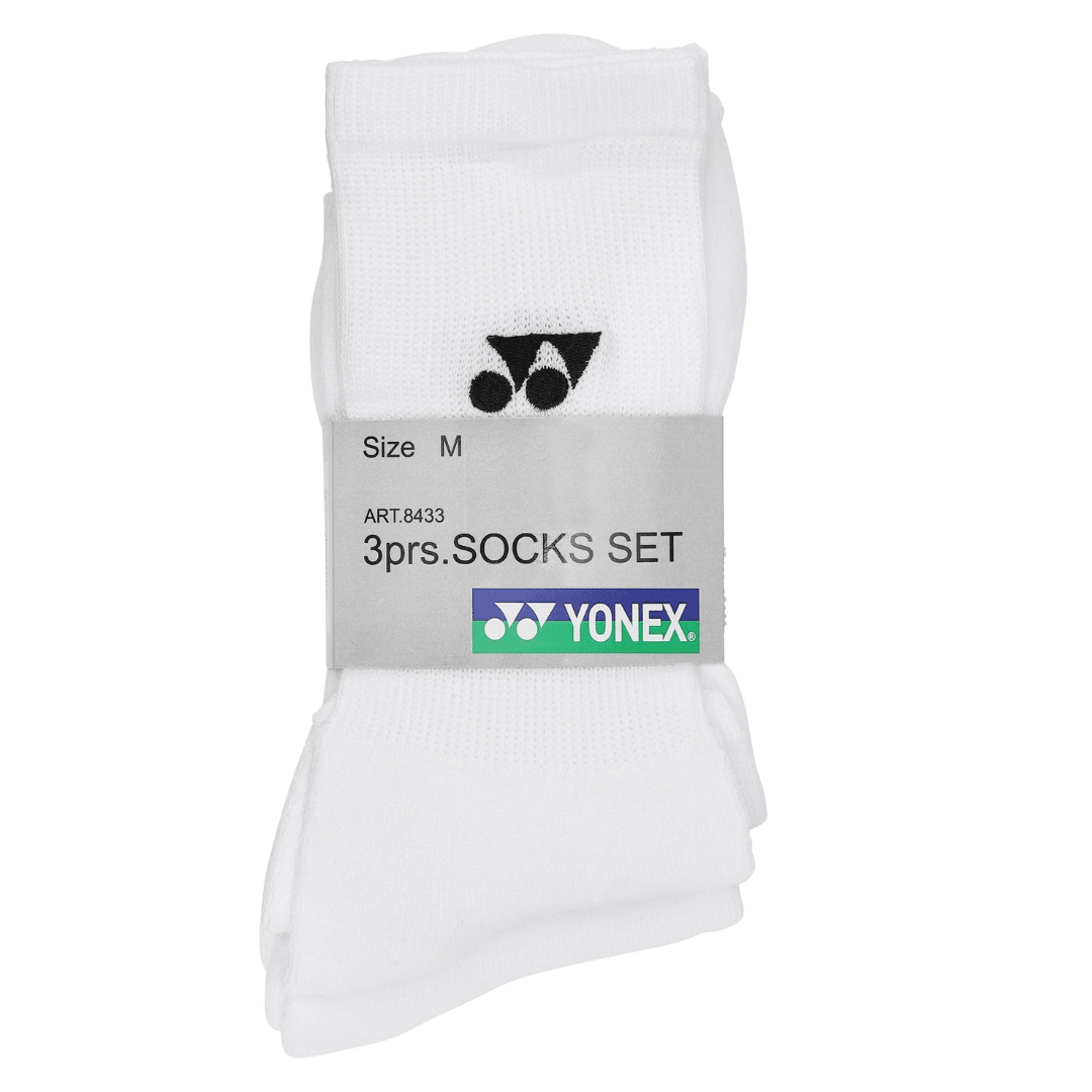 Yonex Performance Sock 3-pak hvide sportsokker