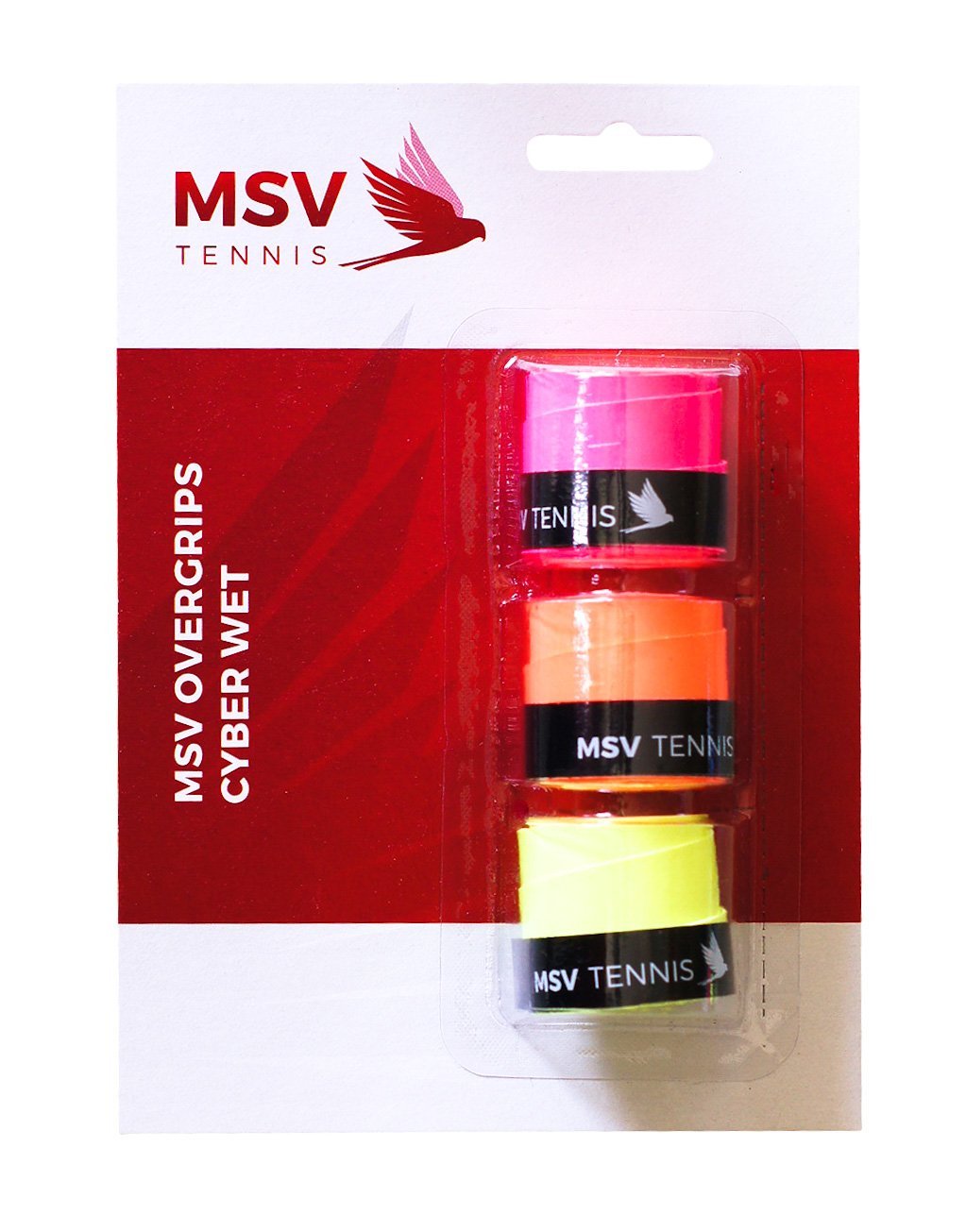 MSV 3-pack Overgrip Cyber Wet MULTIPLE COLOURS