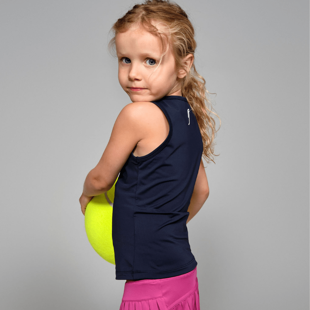 RS Girl's Mesh Tank Navy træningstrøje til piger