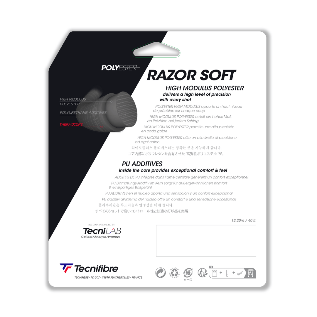Tecnifibre Razor Soft 1,25mm 12m string set Medvedev string