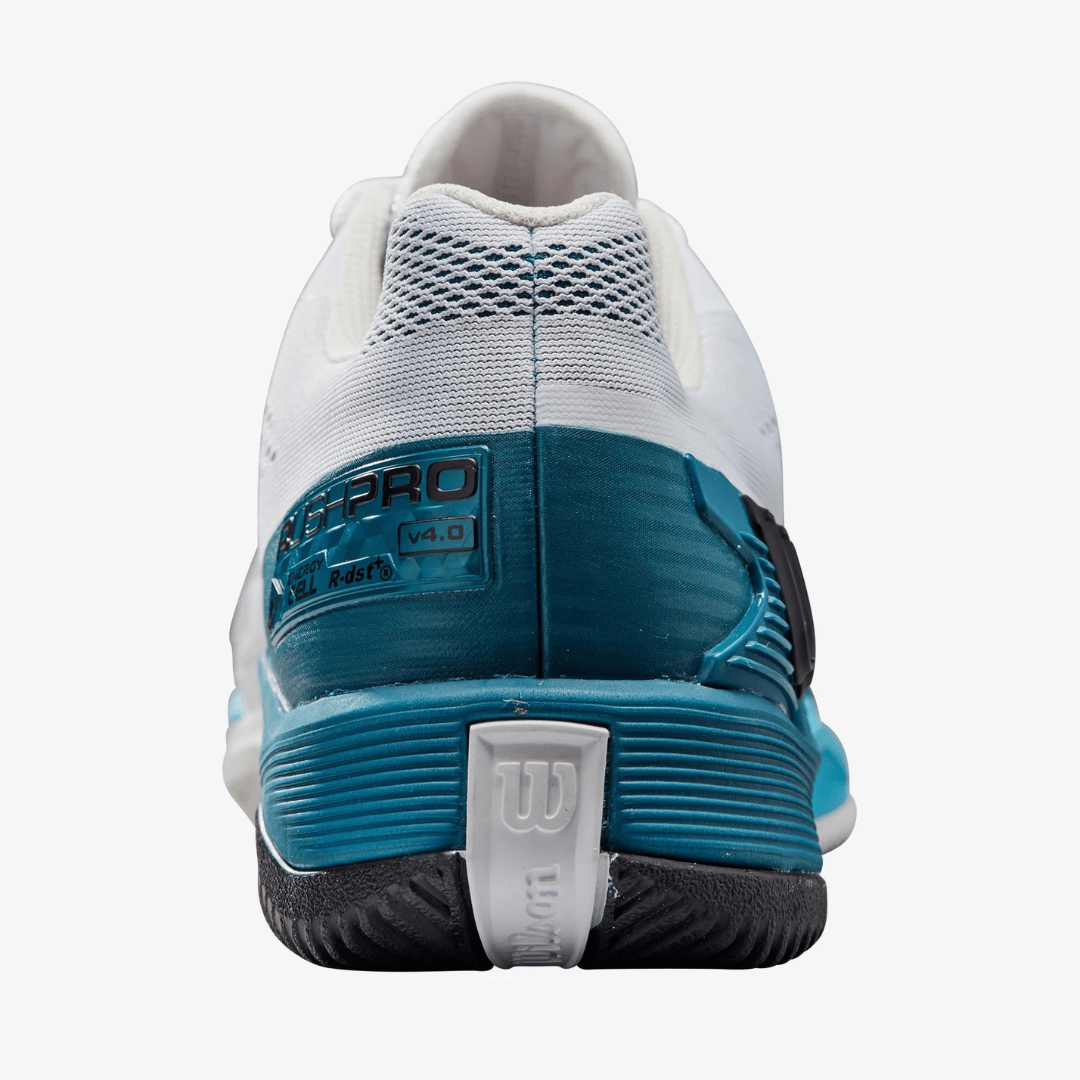 Wilson Rush Pro 4.0 all court tennissko men hvid/koralblå/atollblå