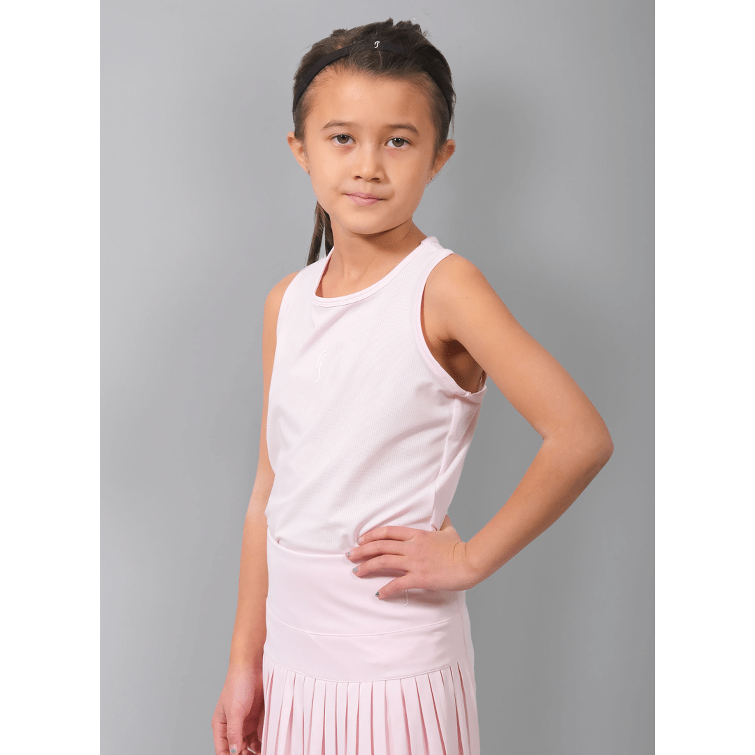 RS Girl's Performance Racerback Mesh Light Pink träningslinne flickor