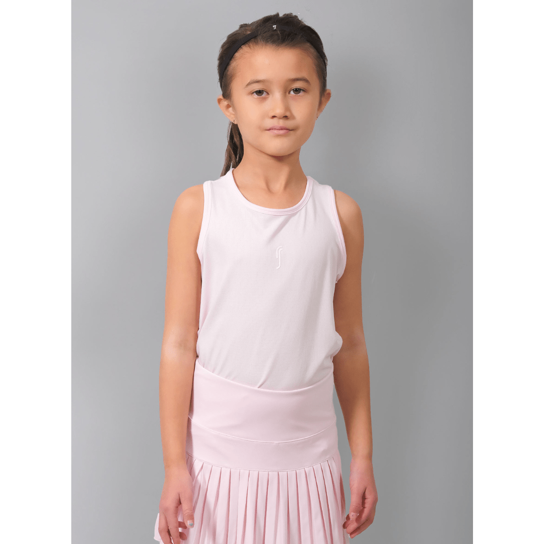 RS Girl's Performance Racerback Mesh Light Pink træningstop til piger