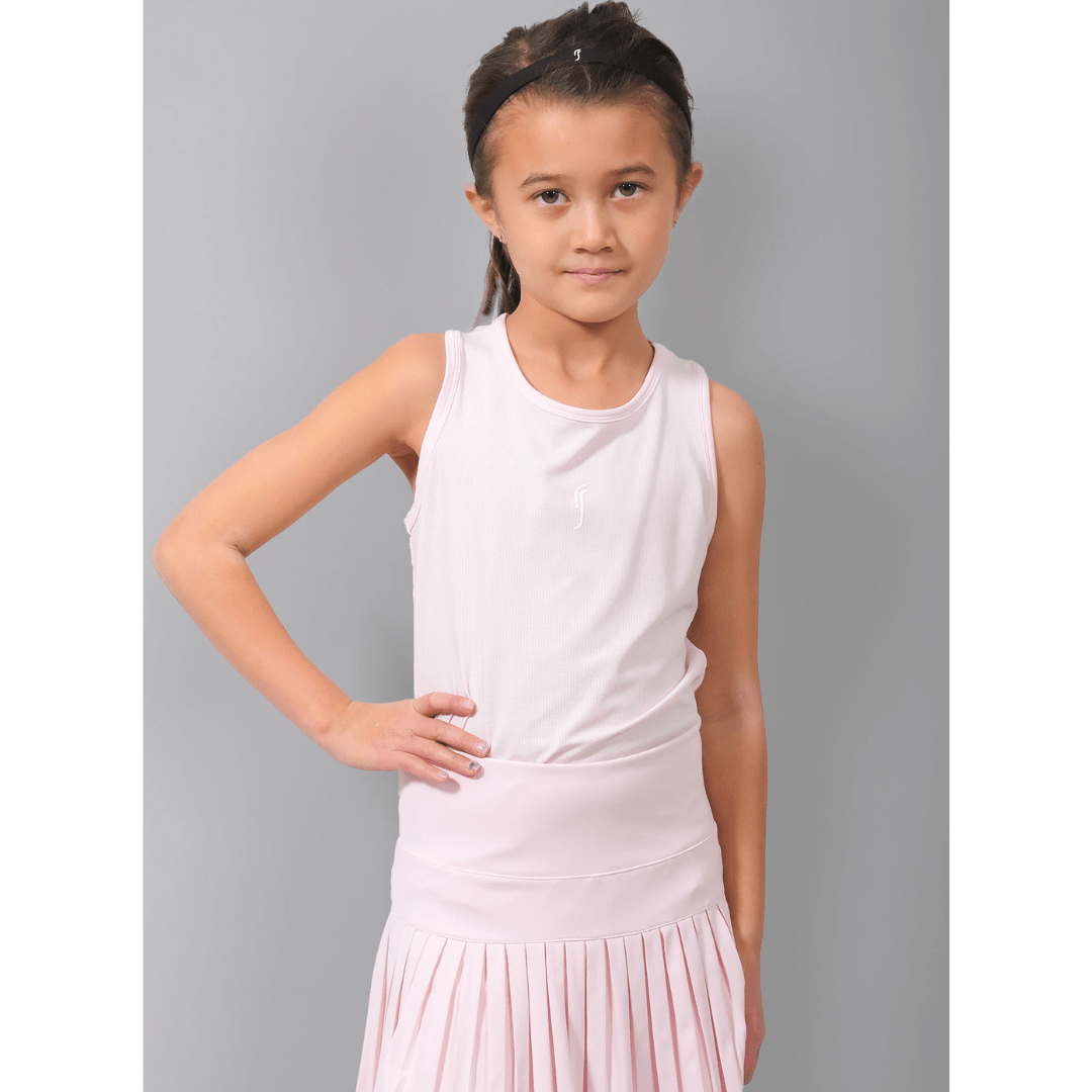 RS Girl's Performance Racerback Mesh Light Pink træningstop til piger