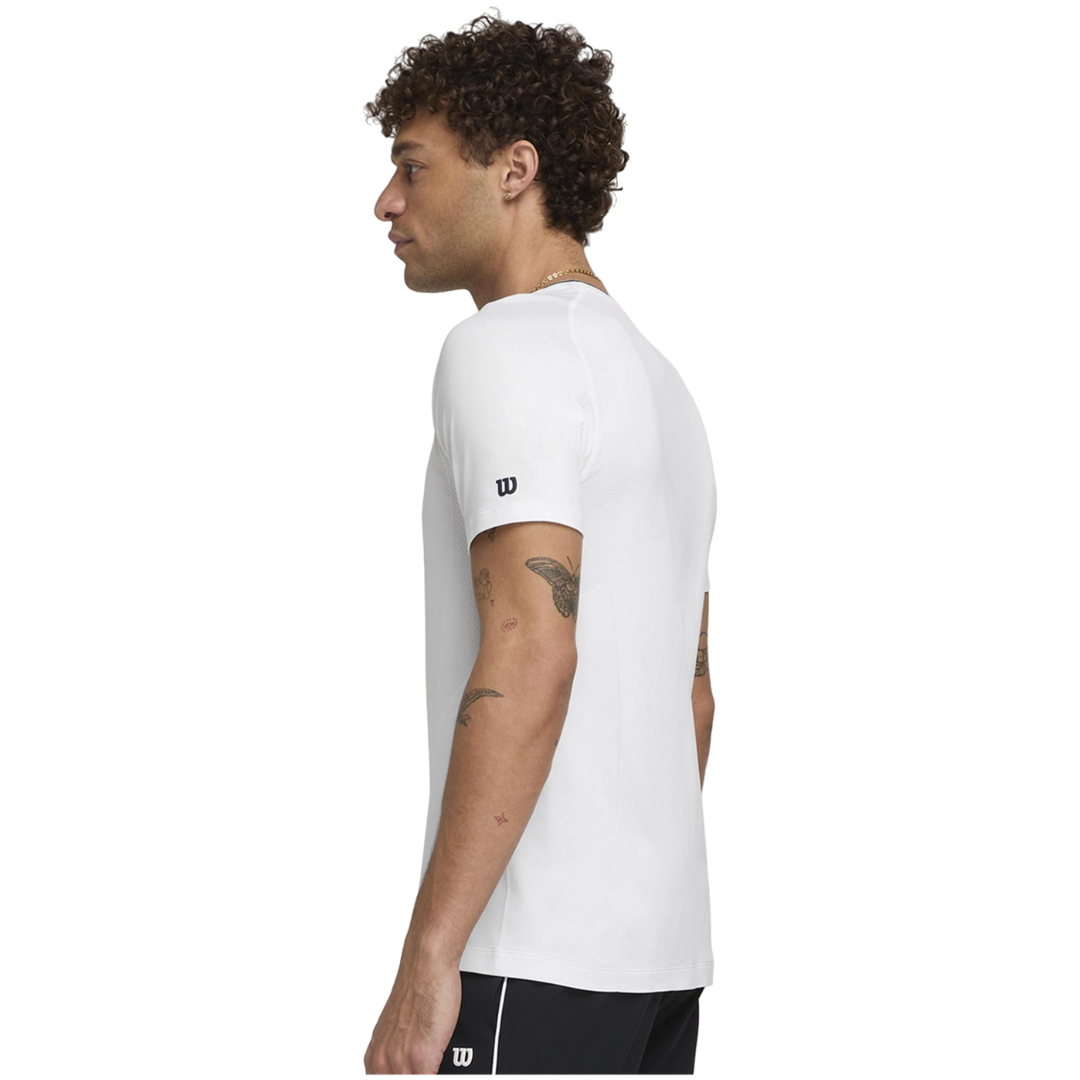 Wilson Men Team Seamless Crew Bright White t-shirt tennis & padel