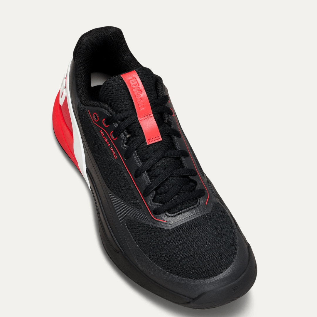 Wilson Rush Pro 5 All-court Men's Tennis Shoe Black/Infrared/White
