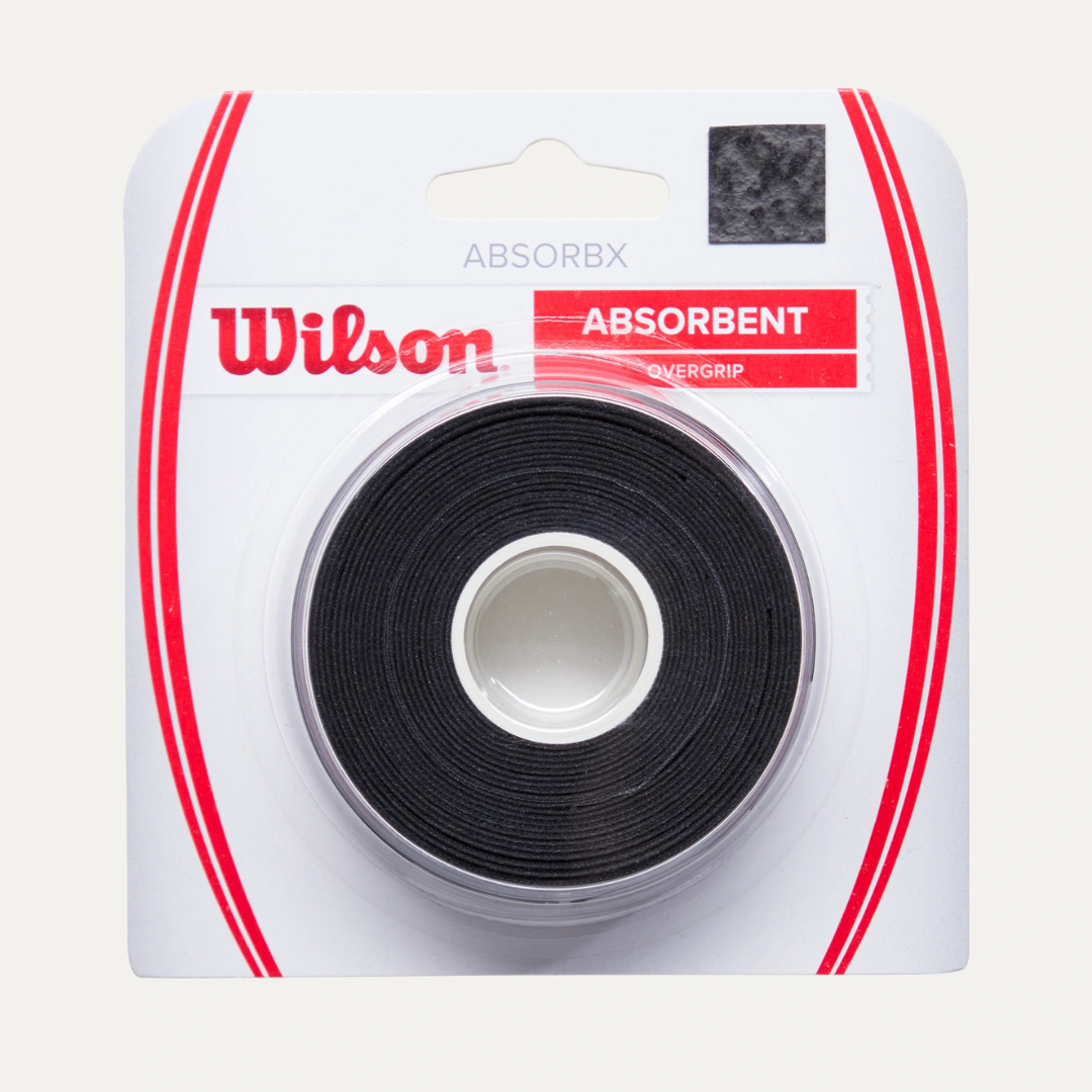 Wilson Absorbx Overgrip Tennis Black 3-pack