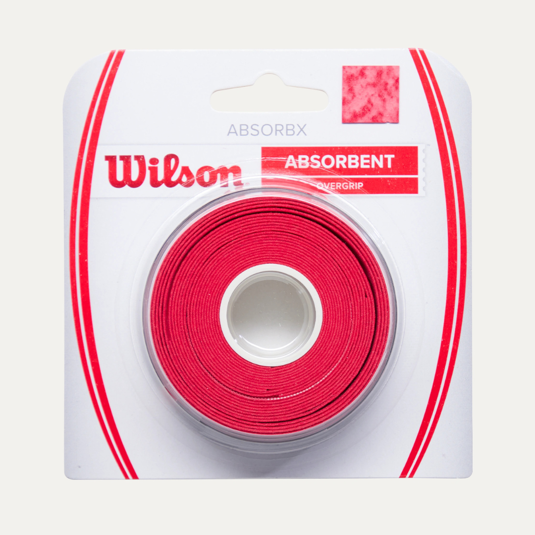 Wilson Absorbx Overgrip Tennis Red 3-pack