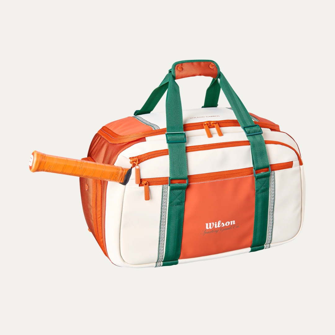 Wilson Roland Garros 2026 Small Duffel Bag Cream/Clay/Green tennistaske