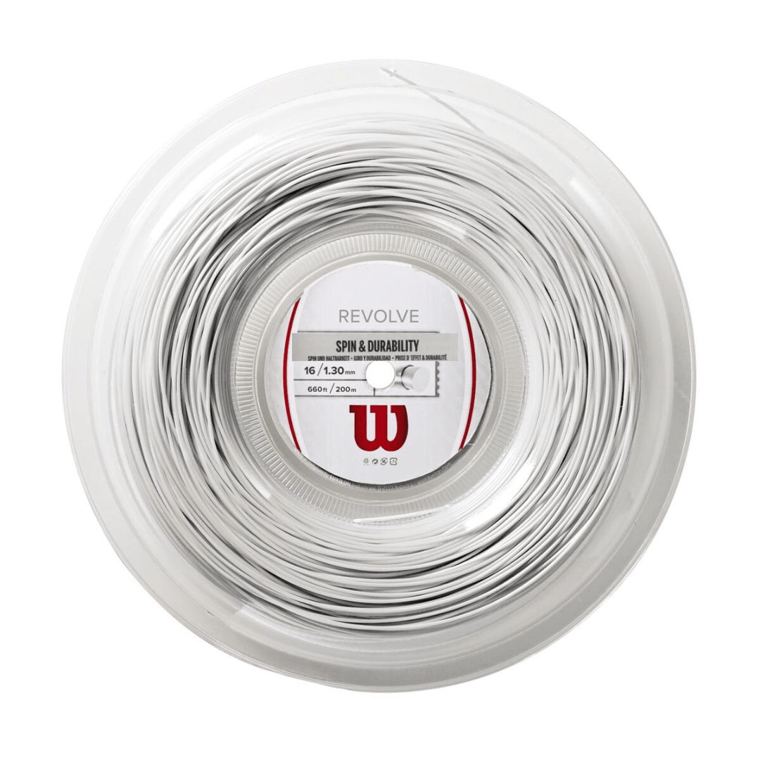 Wilson Revolve Spin vit rulle 200m 1.25/1.30mm tennissträng