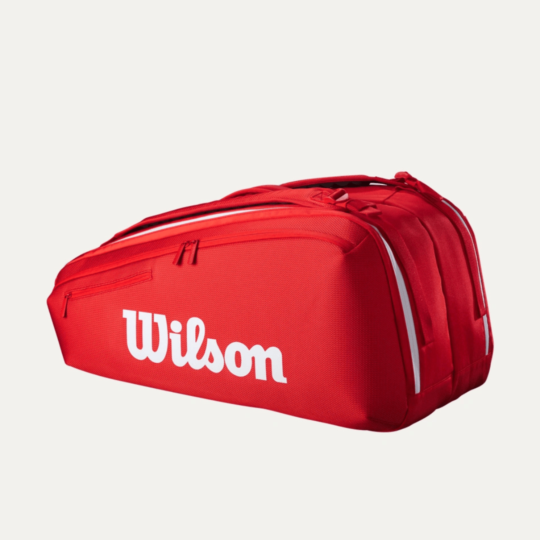 Wilson Super Tour 9-pak Wilson Red 2025 rød tennisketchertaske