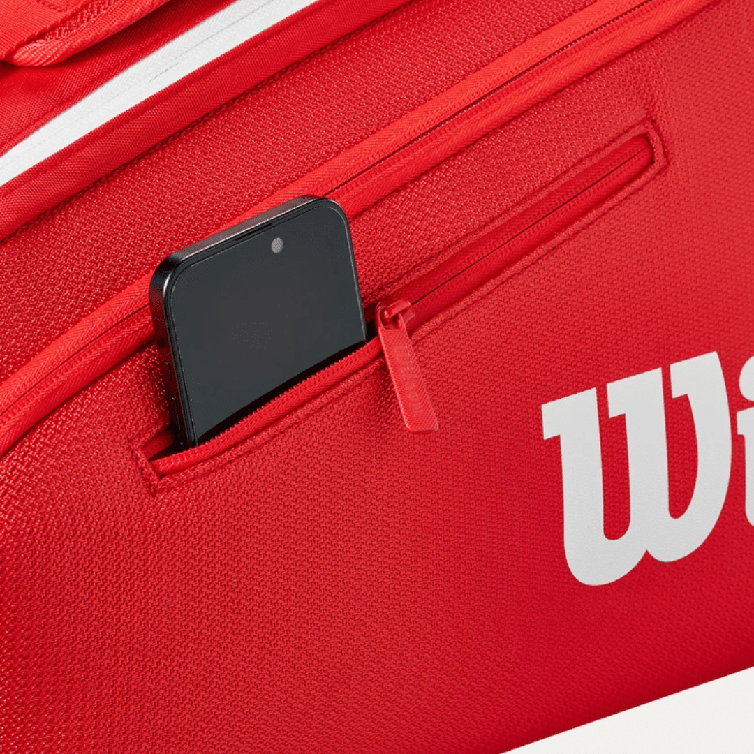 Wilson Super Tour 9-pack Wilson Red 2025 tennis racket bag