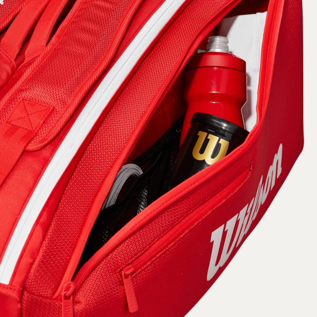 Wilson Super Tour 9-pack Wilson Red 2025 tennis racket bag
