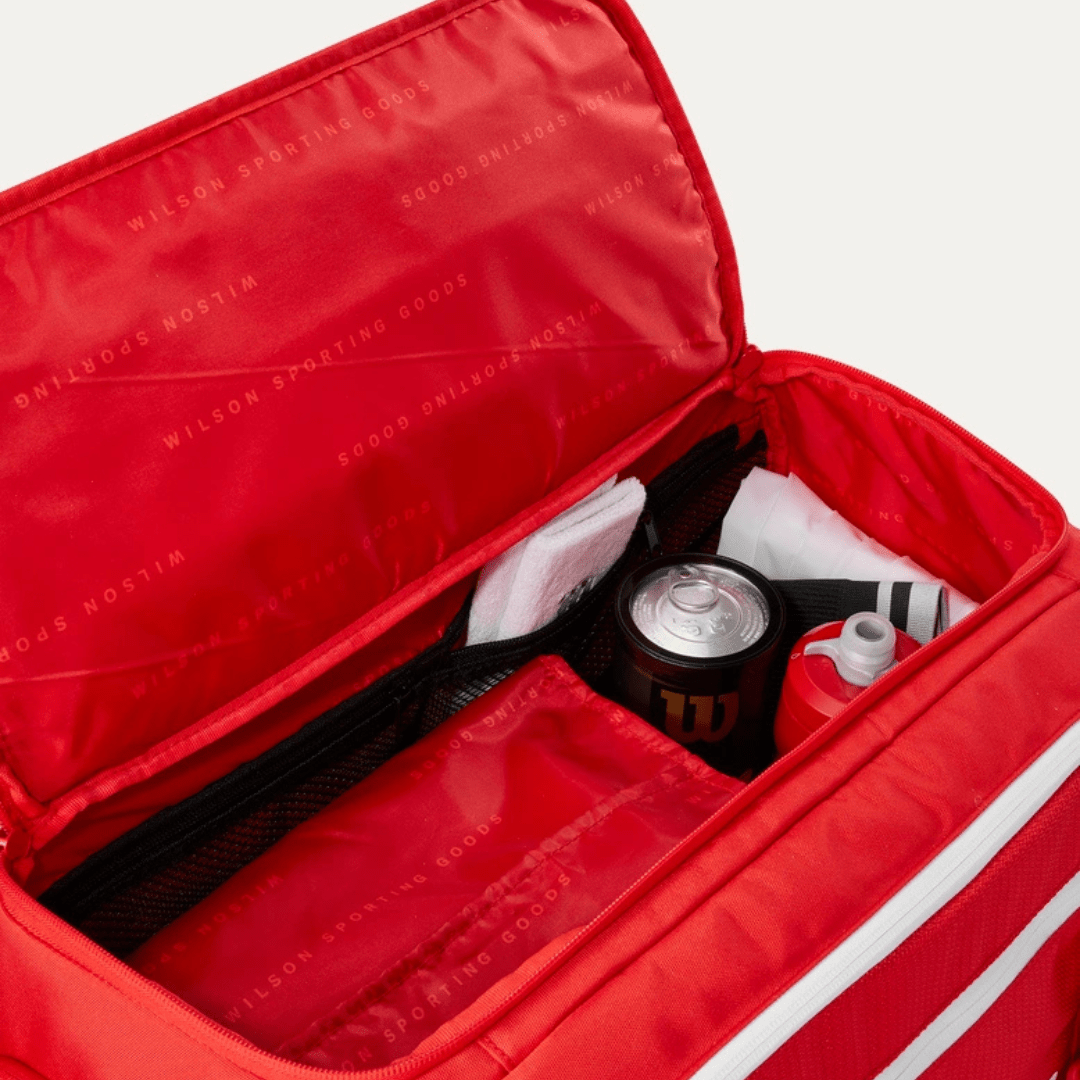Wilson Super Tour Small Duffle Bag Wilson red 2025 rød duffeltaske til tennis