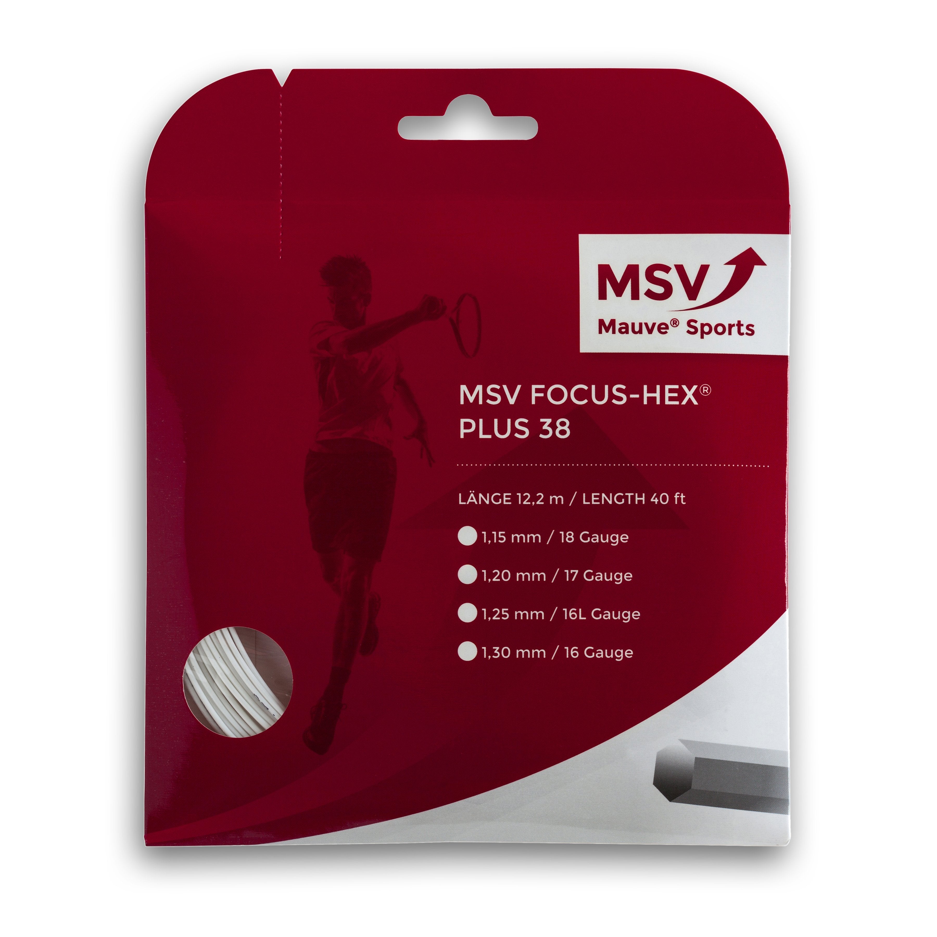 MSV Focus Hex Plus Hvid 38 12m strengsæt