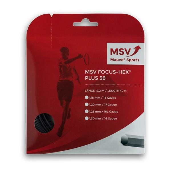 MSV Focus Hex Plus 38 White 12m string set