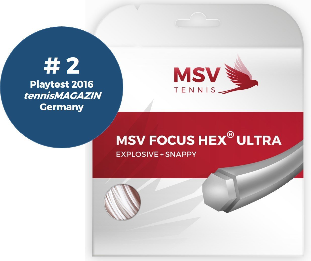 MSV Focus HEX Ultra strängset 12m vit