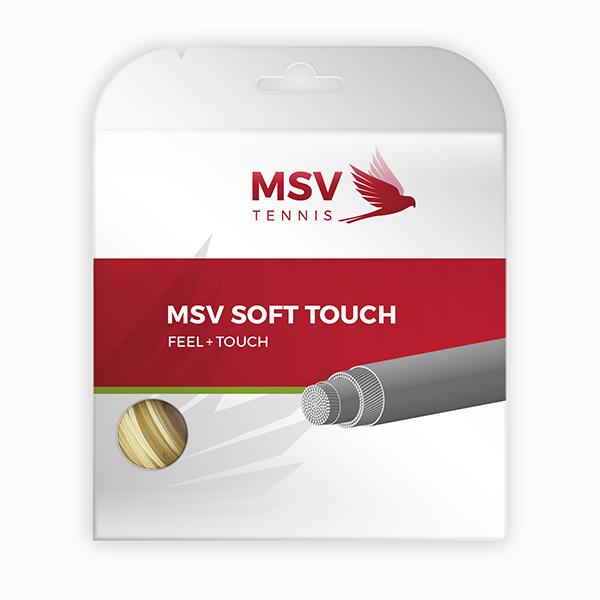 MSV tennis strings Nylon Soft Touch, 12m 1.30 naturlig hvid