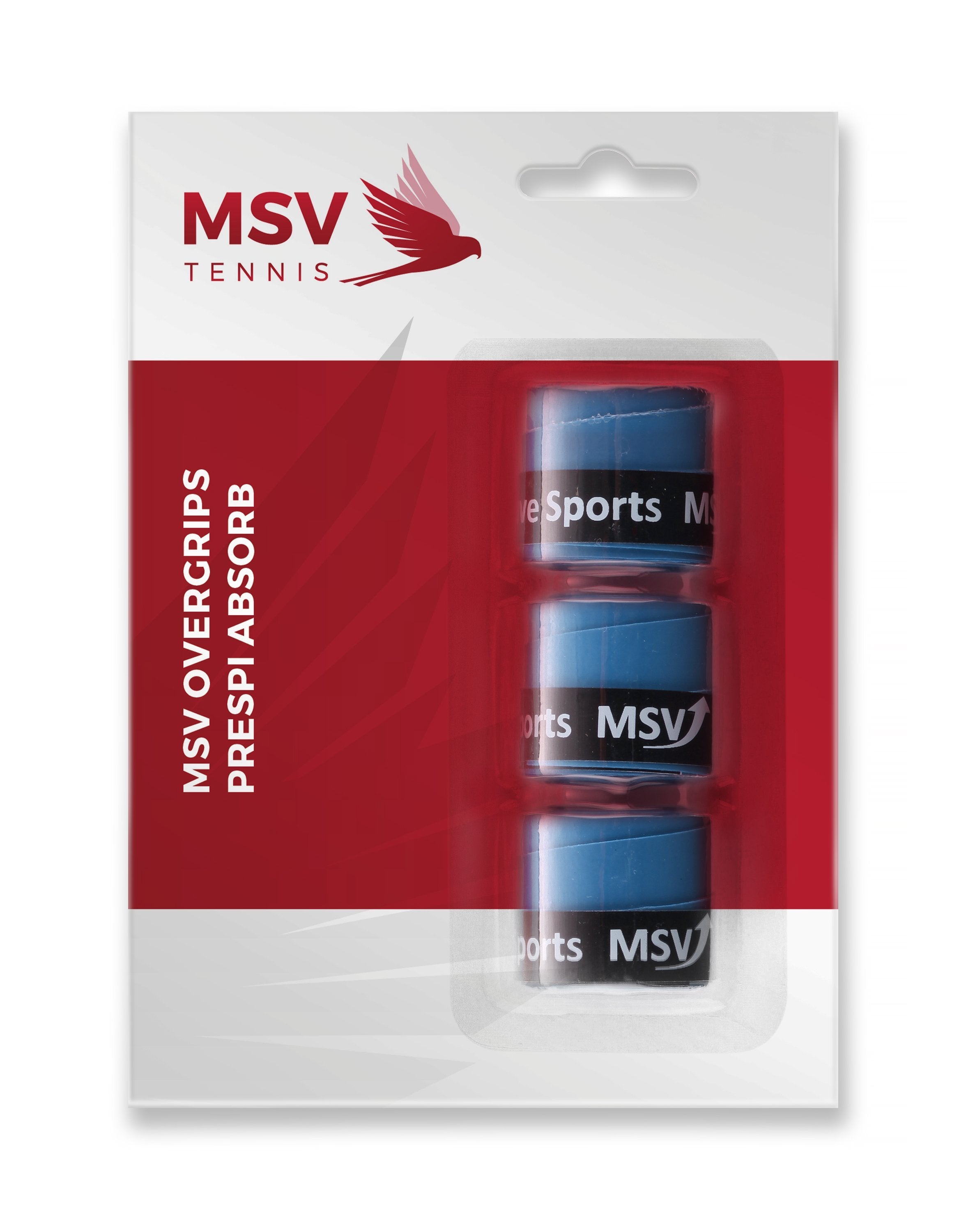 MSV 3-pack Overgrip Prespi Absorb MULTIPLE COLOURS