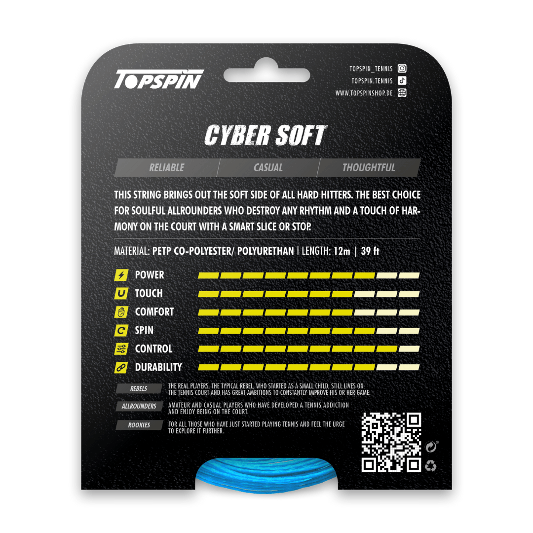 Topspin Cyber Soft 1.30mm 12m string set