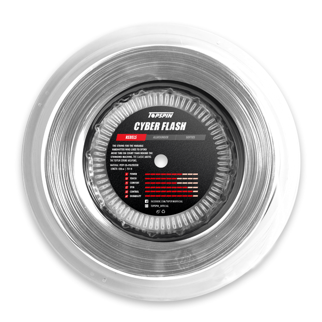 Topspin Cyber Flash 1,30mm 220m reel tennis string