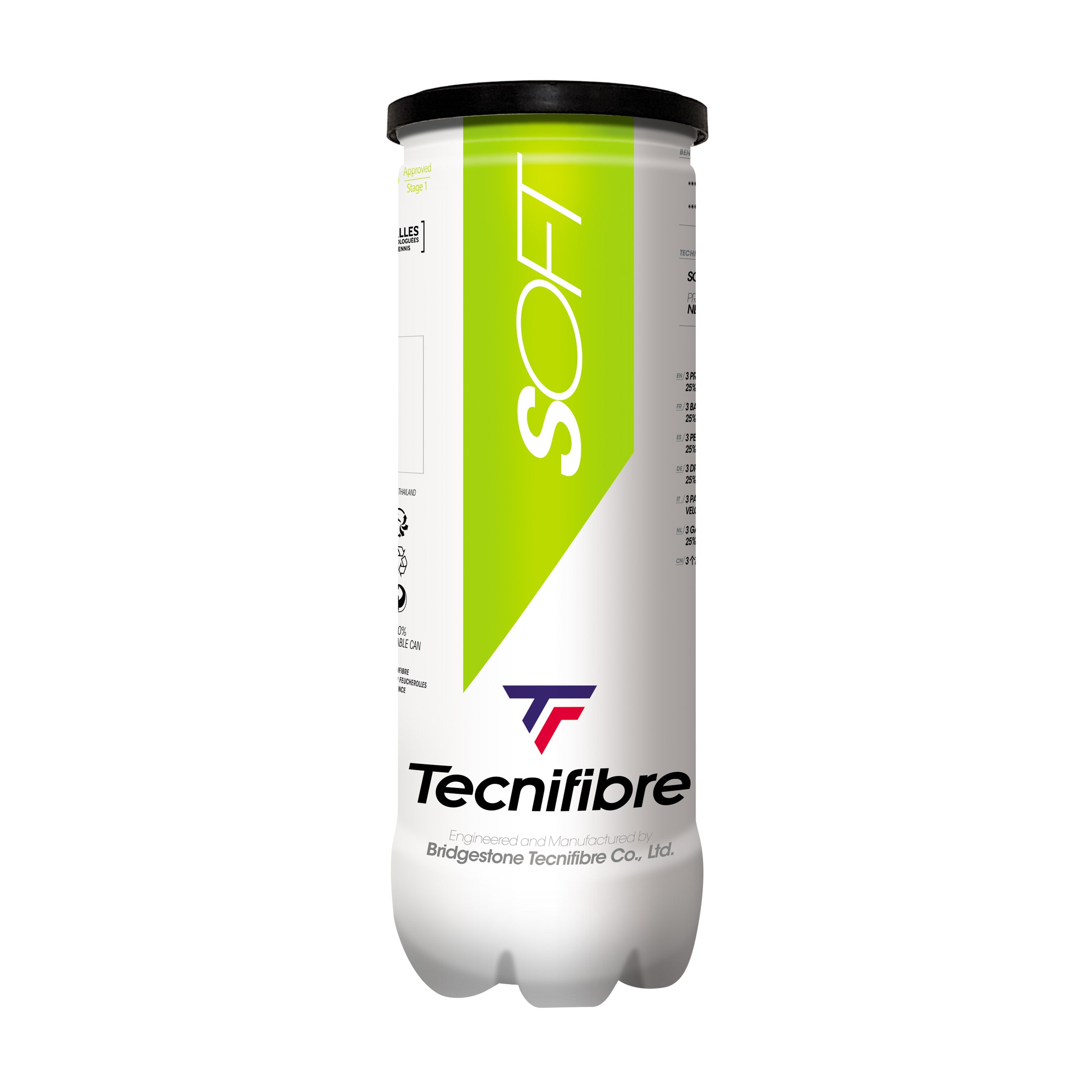 Tecnifibre Blød grøn tennisbold til børn