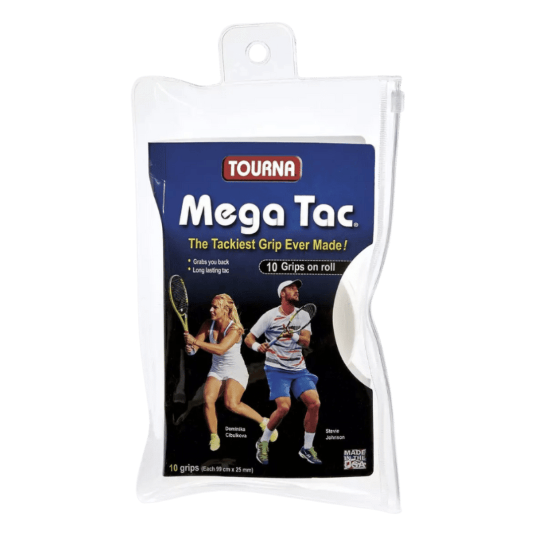 Tourna Mega Tac Grip XL 10-pak hvid greb