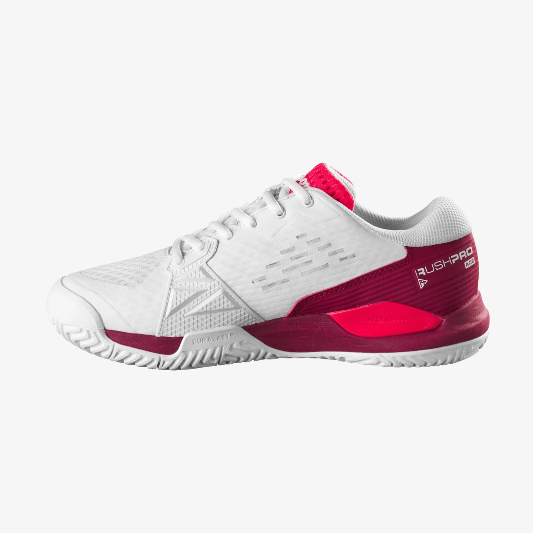 Wilson Rush Pro Ace Jr tennissko all-court Hvid/Rød/Pink
